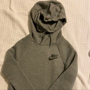 Gray Nike Funnel Hoodie